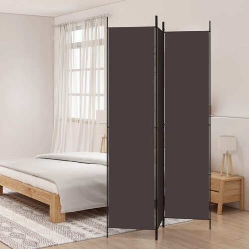 Sobna pregrada s 3 panela smeđa 150x220 cm od tkanine Cijene