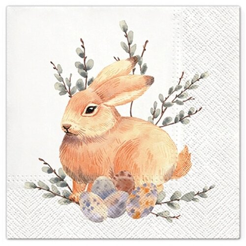 Salvete za dekupaž Watercolor Bunny - 1 kom Cene