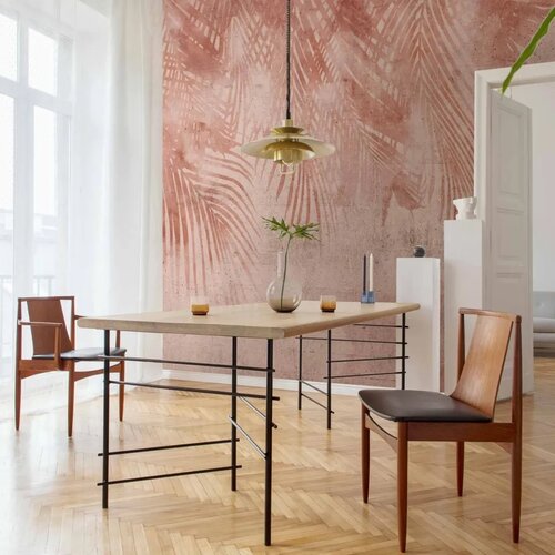  Foto tapeta - Pink Palm Trees 250x175 Cene