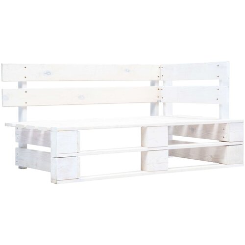 Maison Chic kavč - Sofa - Kanape dvosed iz palet z blazinami bela impregnirana borovina, (21727818) Cene