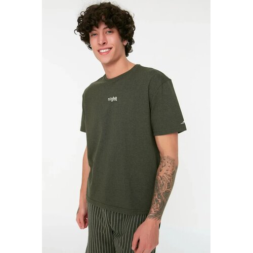 Trendyol Mu&scaron;ki set pidžame THMSS21PT1005, Kaki Cene