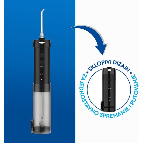 SimpleFloss Slider Black bežični oralni tu&amp;scaron; - crni Slike