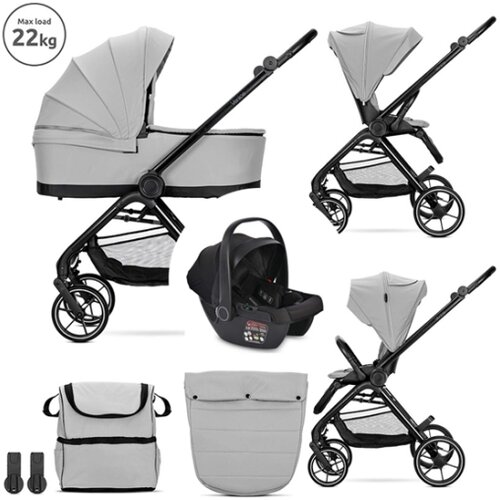Lorelli kolica za bebe venice 3u1 (22kg max) - grey ( 10022042506A ) Slike