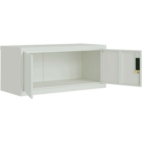 VidaXL Ormarić za spise svjetlosivi 90 x 40 x 240 cm čelični Slike