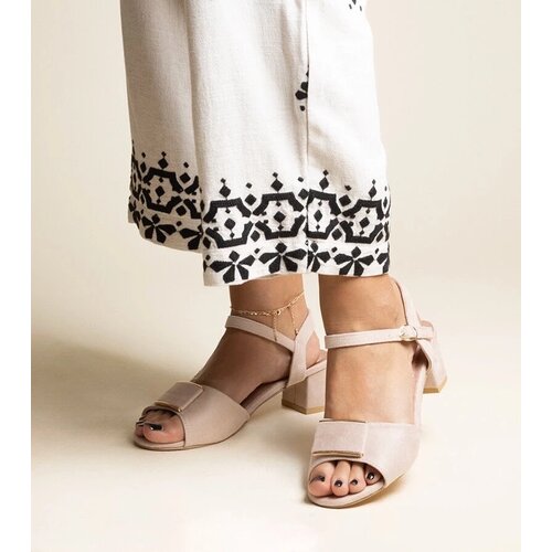 D/CEO Black sandals on a block heel Millo Cene