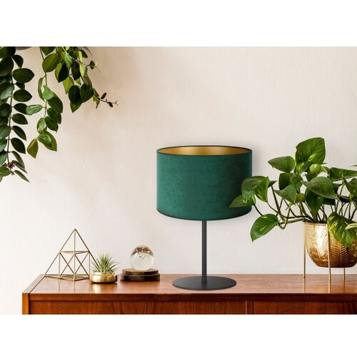  Duolla - Stona lampa ROLLER 1xE14/15W/230V, prečnik 20 cm, tamno zelena/zlatna Slike