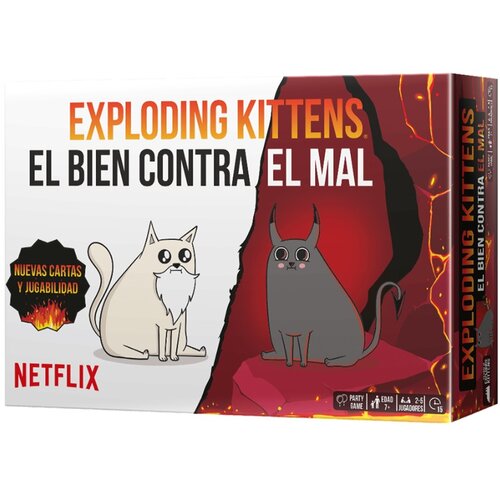 Asmodee DRUŽABNA IGRA EXPLODING KITTENS DOBRO PROTI ZLU, (20871086) Slike