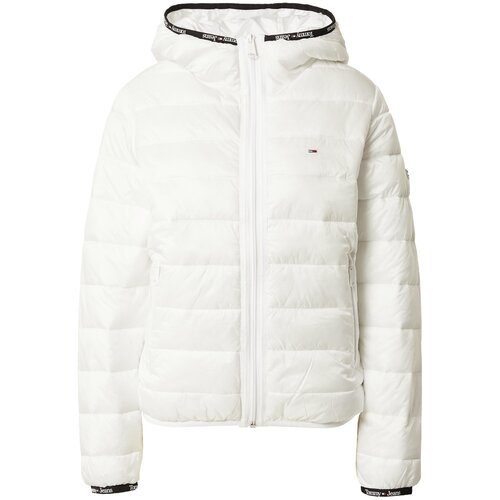 Tommy Jeans Prijelazna jakna crna / bijela Cene