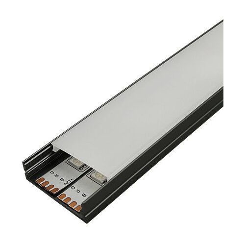 Mitea Lighting aluminijumski profil za led trake crni nadgradni set sa difuzorom 10x30x2000mm M3010-C Slike