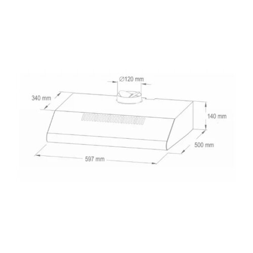  (Napa) HOME - TORNADO 60cm beli 200m3/h KPE6020W Cene