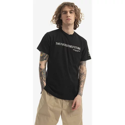 Engineered Garments Pamučna majica boja: crna, s uzorkom, 22S1H010-RP001D