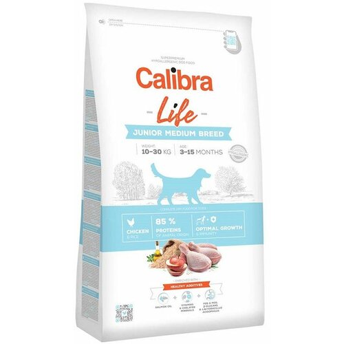 CALIBRA Dog Life Junior Medium Breed Piletina, hrana za pse 12kg Cene