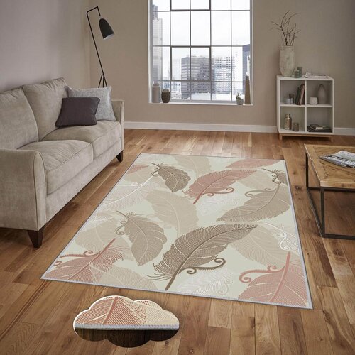 Conceptum Hypnose Tepih Eexfab1149, Pravougaoni, 100 x 150 cm, Krem-roze Cene