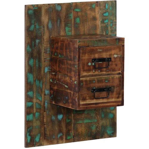 VidaXL Noćni ormarić Vi&amp;scaron;ebojni 60x32x80 cm puno drvo, reciklirano Slike