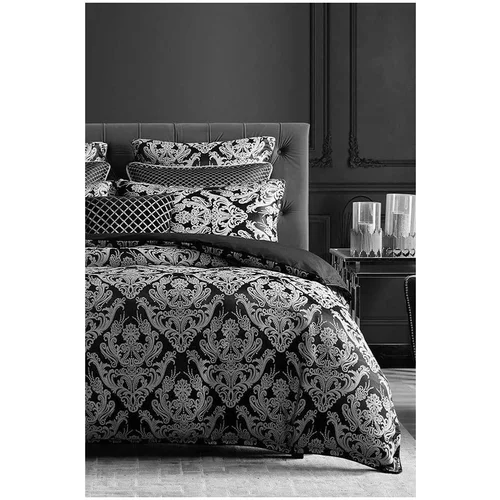 Mila Home Siva posteljina za bračni krevet/za produženi krevet od renforce pamuka s uključenom plahtom/4-dijelna 200x220 cm Damask –