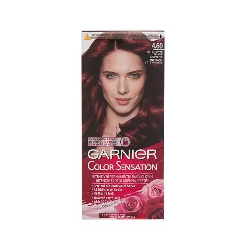 Garnier color Sensation trajna barva za lase 40 ml odtenek 4,60 Intense Dark Red