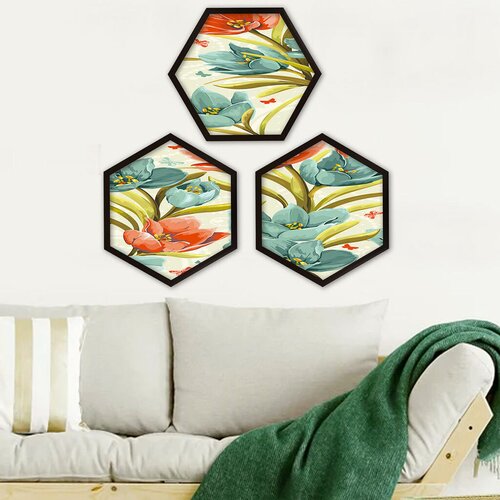 Wallity Uokvirena slika 6GEN591749642, 35x35 cm, 3 dijela Cene
