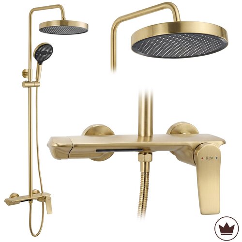 Rea Komplet za prhanje Vision Brush Gold Slike