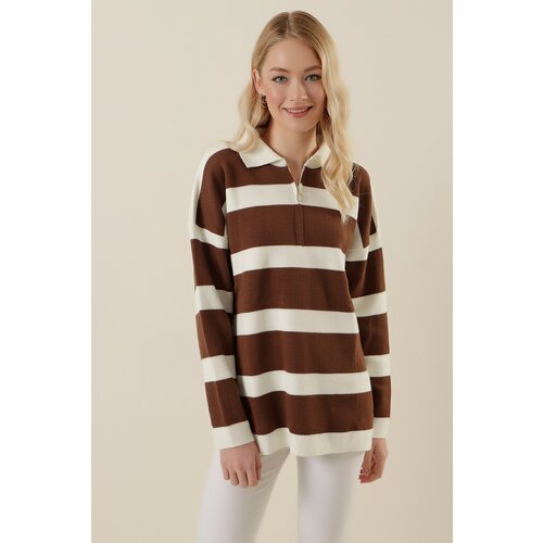 Bigdart Sweater - Brown - Oversize Slike