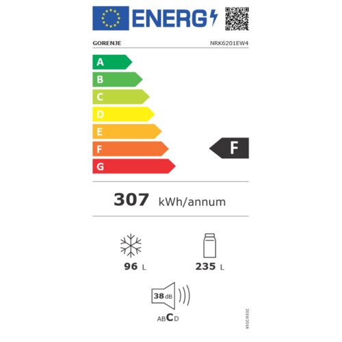 Gorenje kombinovani frižider NRK6201EW4 Slike