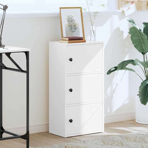 VidaXL Regal za knjige bijeli 40x24x77 cm konstruirano drvo Slike