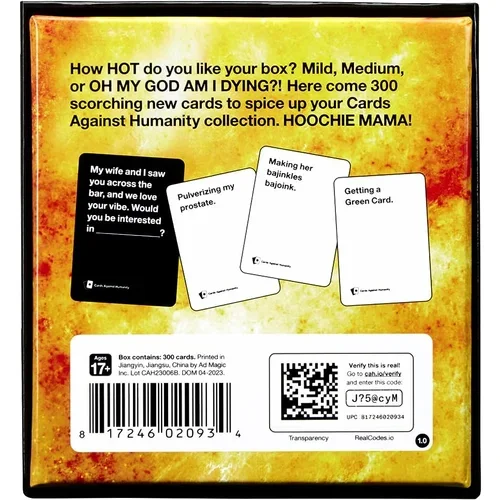 CARDS AGAINST HUMANITY Hot Box - zabavne igralne karte (razširitveni paket)
