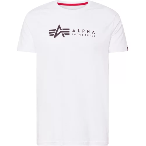 Alpha Industries Majica crvena / crna / bijela