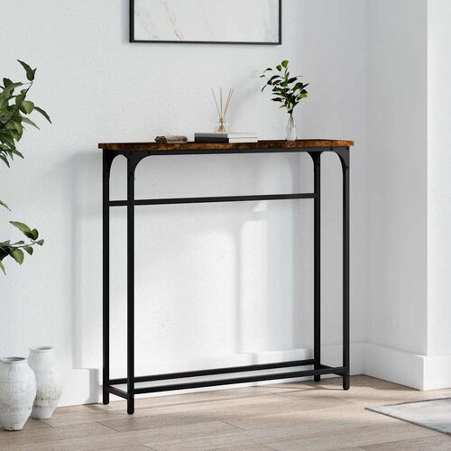  Konzolni stol boja hrasta 75 x 19,5 x 75 cm konstruirano drvo Cijene