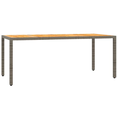  7-dijelni vrtni blagovaonski set sivi od poliratana Siva 190 cm table length Slike