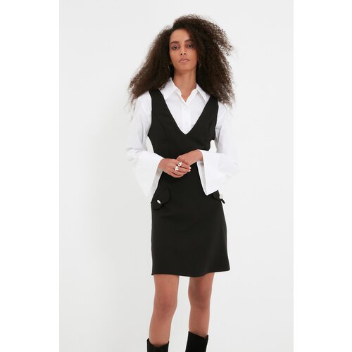 Trendyol black Gilet Dress Cene