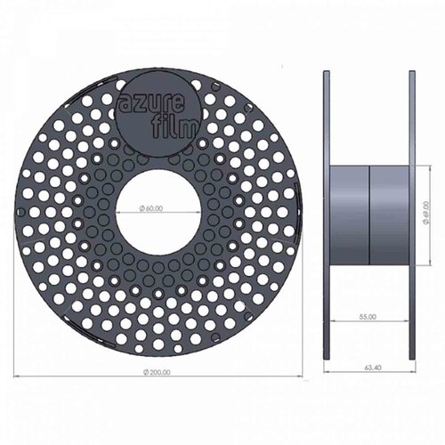 AzureFilm pla strongman filament 1.75mm, 1000g, red Slike