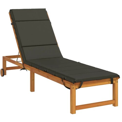  Jastučić za ležaljku GEMERT 100% poliester Antracit - Antracit 200 x 50 x 3 cm Melange Slike