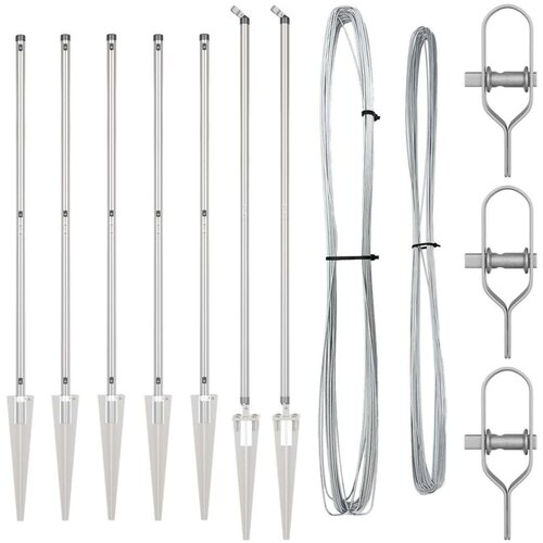  Ograde s Uslugom 7 kom Ø32 mm 140 cm Galvanizirani čelik Cijene