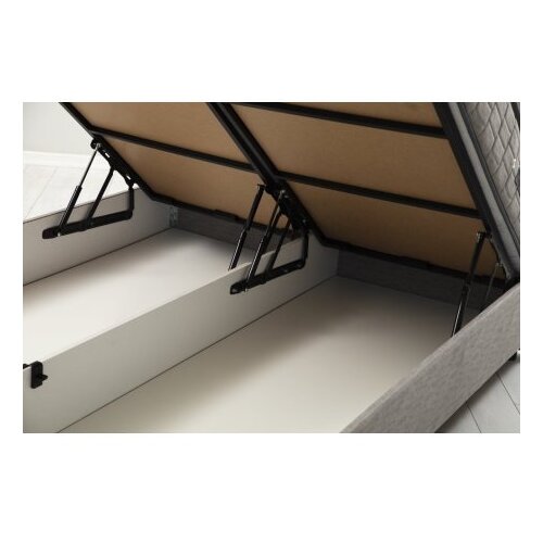 Hanah home Osnova za krevet sa uzglavljem Vitalia, 150x110x200 cm, Svijetlosiva Cene