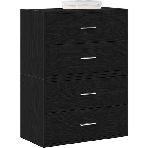  Ormari s 2 ladice 2 kom crni hrast 60x31x40cm konstruirano drvo Cijene