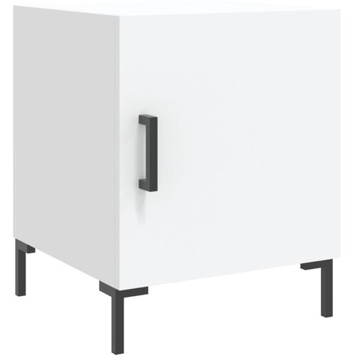 Maison Chic Nočna omarica - Nočna miza bela 40x40x50 cm inženirski les, (21689652) Cene