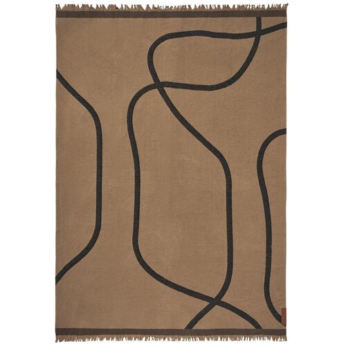 Mette Ditmer Denmark Svetlo rjava odeja 130x175 cm Shadow &ndash; Cene