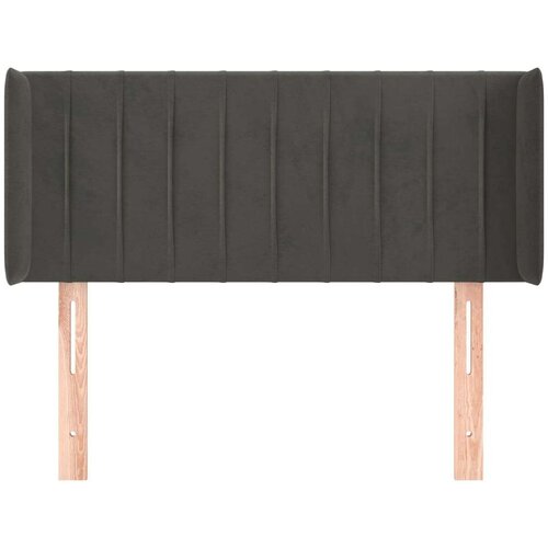  Uzglavlje s u&amp;scaron;ima tamnosivi 103x16x78/88 cm bar&amp;scaron;unasti Slike