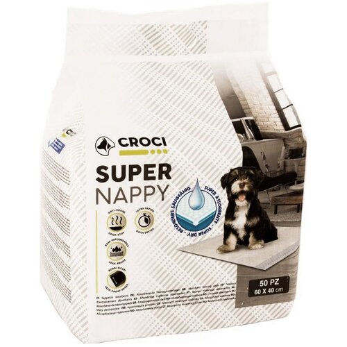 Croci Super Nappy podloge za pasje mladiče - Dvojno pakiranje D 60 x &amp;Scaron; 40 cm, 2 x 50 kosov Slike