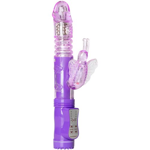 EasyToys - Vibe Collection Rabbit vibrator Easytoys Butterfly, vijoličen Slike