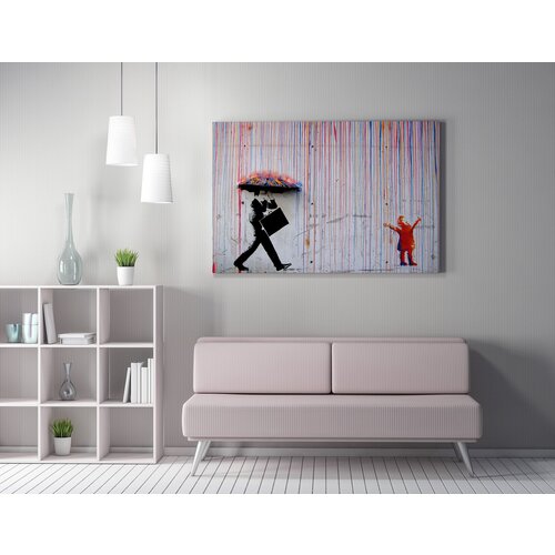  WY64 (50 x 70) multicolor decorative framed canvas painting Slike