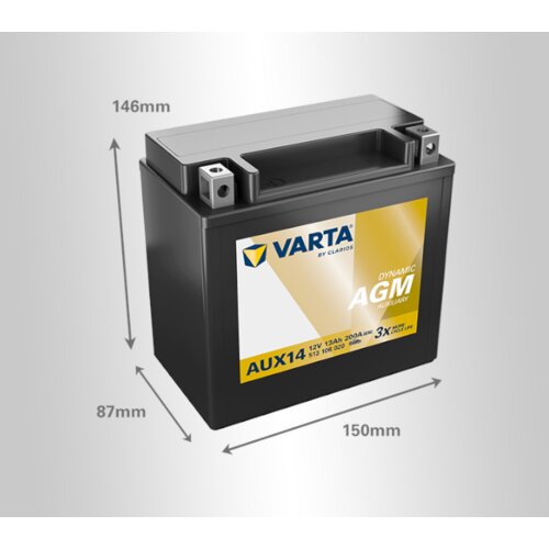 Varta akumulator silver dynamic auxiliary, 12V, 13Ah Cene