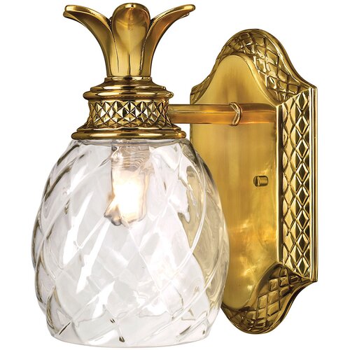 Elstead Lighting Plantation (Bath) Stenska svetilka Hinkley z 1 lučjo, polirana medenina, IP44, (22099193) Cene