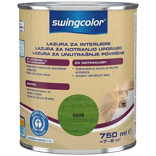 SWINGCOLOR Dekorativna lazura za bivalne prostore (750 ml, zelena, na vodni osnovi) Cene