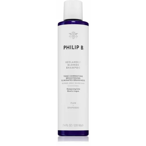 Philip B. Icelandic šampon za blond in sive lase 220 ml