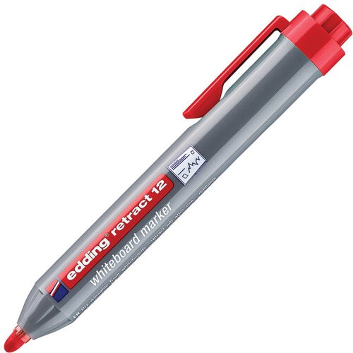 Marker ZA BIJELU PLOČU 1,5-3MM EDDING RETRACT 12 CRVENI Cene