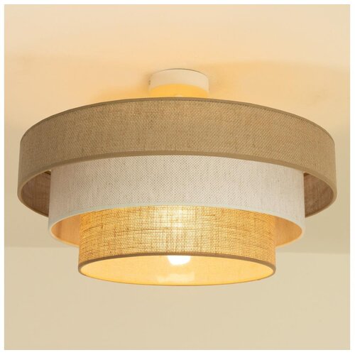  Plafonski luster WENTA 1xE27/60W/230V &Oslash; 50 cm juta/krem Cene
