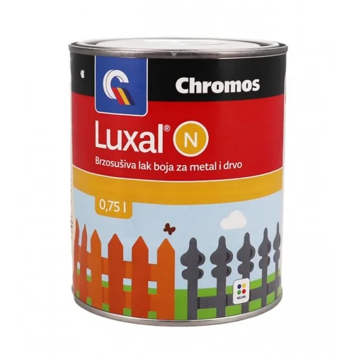 Chromos Boja nitro Luxal crna mat 0,75l 43069302