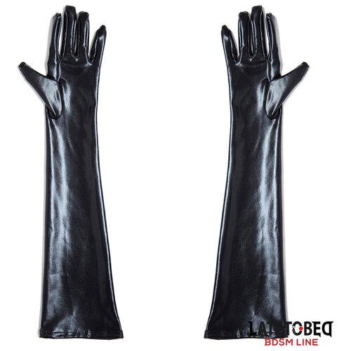 LateToBed BDSM Line Wetlook rukavice Slike