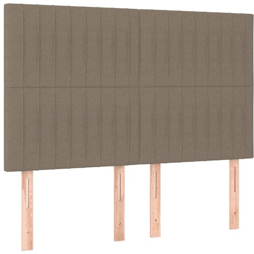 Maison Chic Posteljno vzglavje - Vzglavna omarica 4 kosa taupe 72x5x78/88 cm blago, (22078129) Cene